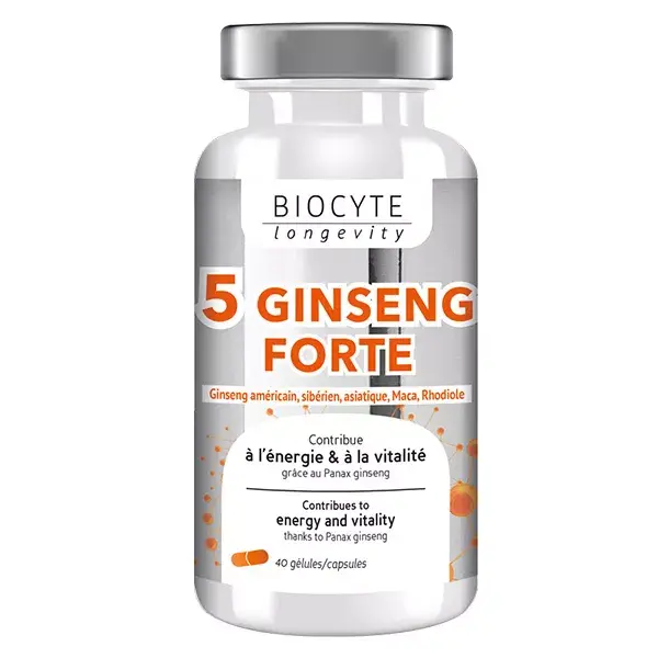 Biocyte Ginseng 5 Fort 40 gélules