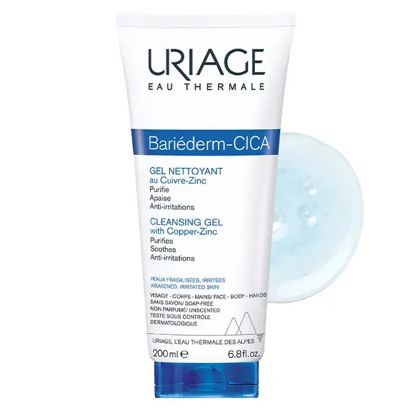 Uriage Bariéderm-Cica Gel Nettoyant Anti-Irritations Peaux Sensibles 200ml