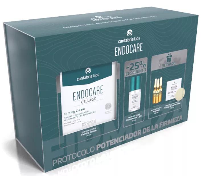 Endocare Cellage Firming Cream 50 ml + Contour 15 ml + Ampullen 3 Einheiten + Depigmentierungsscheibe 1 Einheit