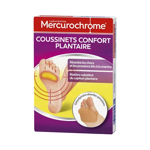 Mercurochrome Coussinets Confort Plantaire 1 paire