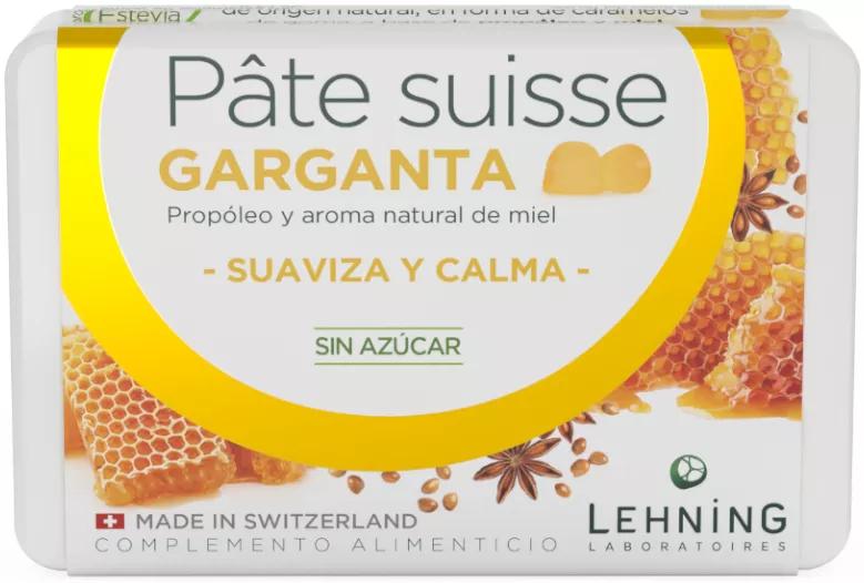 Lehning Pâte Suisse Gorge 40 Bonbons SANS SUCRE