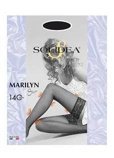 Solidea Marilyn Sheer 140 DEN Calza Autoreggente Compressiva Colore Cammello Taglia 4