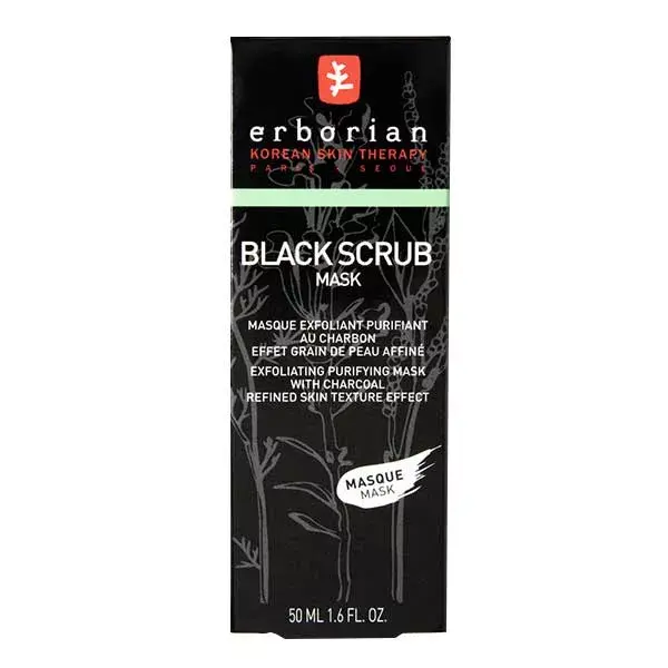 Erborian Black Scrub Masque Exfoliant 2 en 1 50ml
