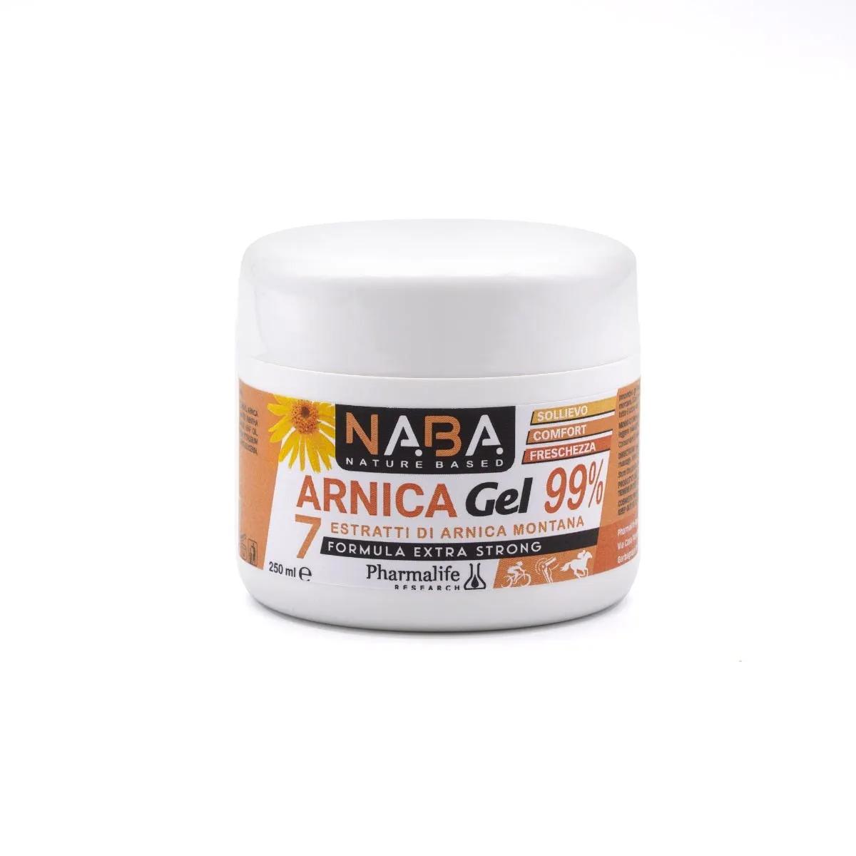 Pharmalife NA.BA. Arnica Gel 99% per Dolori Muscolari e Contusioni 250 ml