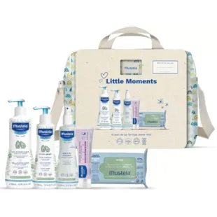 Bolsa para carrinho Mustela Little Moments Rainbow 5 produtos de higiene