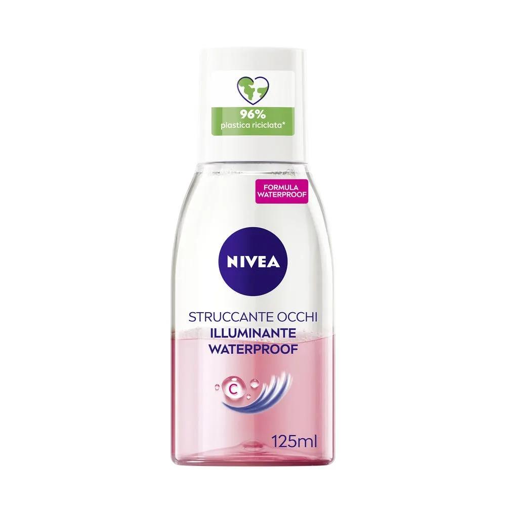 Nivea Struccante Occhi Bifase Illuminante Waterproof Olio Struccante Bifasico Per gli Occhi 125 ml