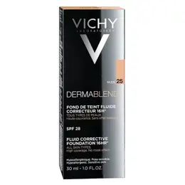 Vichy Dermablend Fond de Teint Fluide Correcteur 16h N°25 Nude 30ml