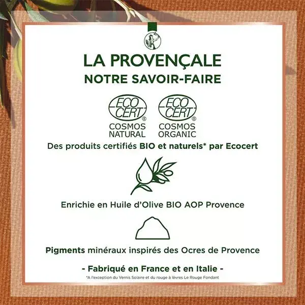 La Provençale Maquillage Rouge à Lèvres Bio N°020 Bois de Rose Délicat 3,7g