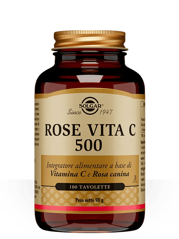 Solgar Rose Vita C 500 Integratore Vitamina C 100 Tavolette