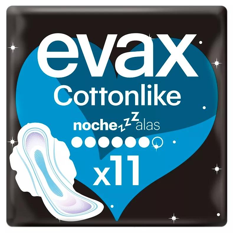 Evax Cottonlike Nachtkompressen met Vleugels 11 stuks