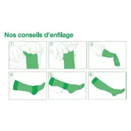 Velpeau Veinocare Microfibre Chaussettes Classe 2 Long Taille 2 Bleu