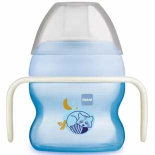 MAM Day&amp;Night Auslaufsicherer Lernbecher +4 Monate Blau 150 ml 
