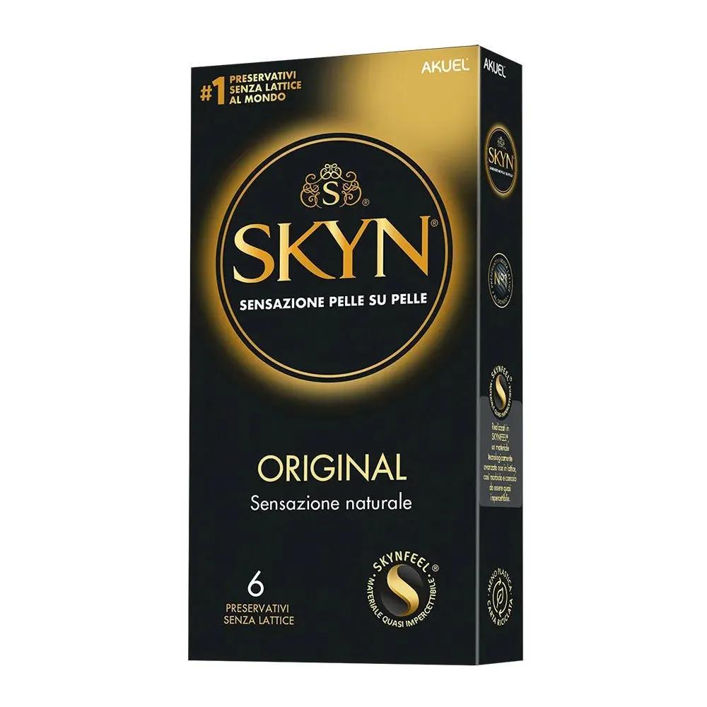 Akuel Skyn Original Preservativi Senza Lattice Sensazione Naturale 6 pezzi