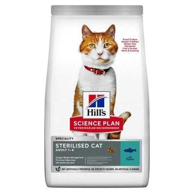 Hill's Science Plan Sterilised Cat Young E Adult Crocchette Tonno Per Gatti Sacco 300G