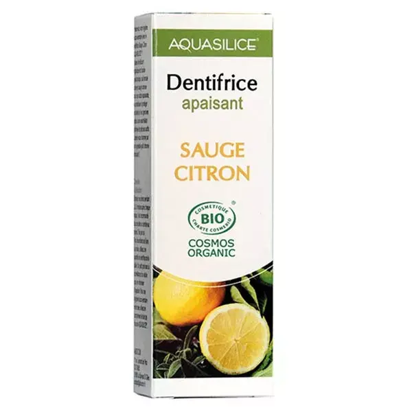 Aquasilice Dentifrice Bio Sauge Citron 50ml