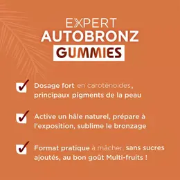 Forté Pharma Expert Autobronz 60 Gummies Préparateur et Sublimateur Solaire