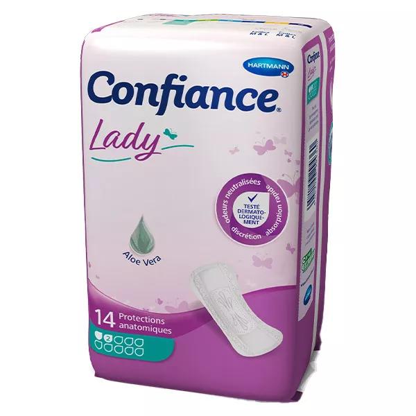 Hartmann Confiance Lady Protezioni Anatomiche all'Aloe Vera 2 Gocce 14 unità