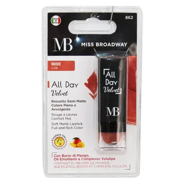 MB Milano All Day Velvet Lipstick Comfort Matte Nude N°8