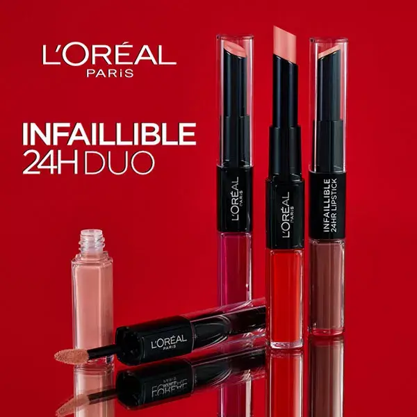 L'Oréal Paris Infaillible 24h Lipstick Duo N°502 Red to Stay 5,6ml