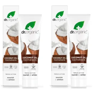 Dr. Organic Coconut Oil Toothpaste 2x100ml