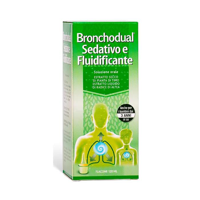 Bronchodual Sedativo E Fluidificante Sciroppo Tosse Secca e Grassa 120 ml