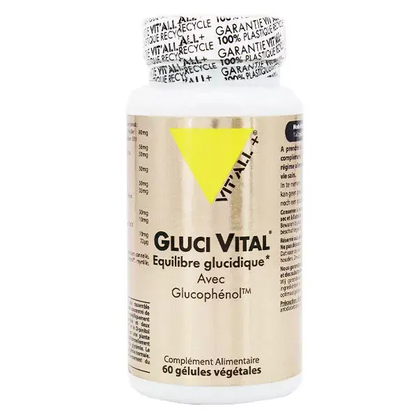 Vit'all+ Gluci Vital 60 gélules végétales