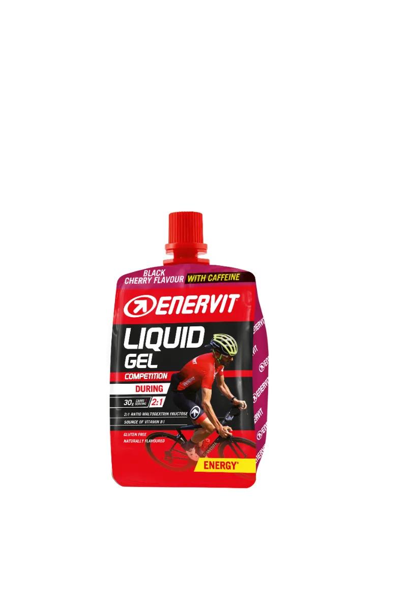 Enervit Liquid Gel con Caffeina Integratore per Sportivi Gusto Amarena Pack da 60 ml