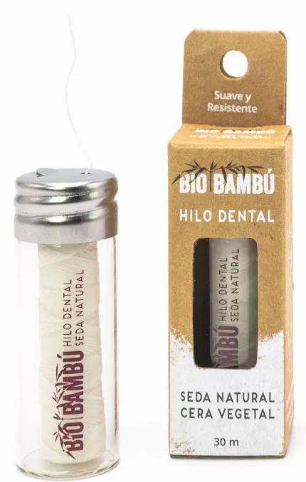 BioBambú Natural Silk Dental Floss with Vegetable Wax 30 meters