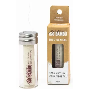 BioBambú Hilo dental de Seda Natural con Cera Vegetal 30 metros