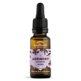 Biofloral Fleur De Bach 01 Agrimony Aigremoine Compte Gouttes Bio 20 ml