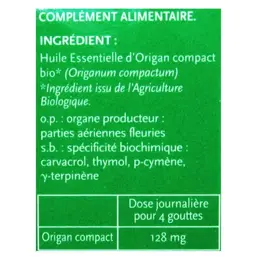 Phytosun Arôms Huile Essentielle Origan Compact Bio 10ml