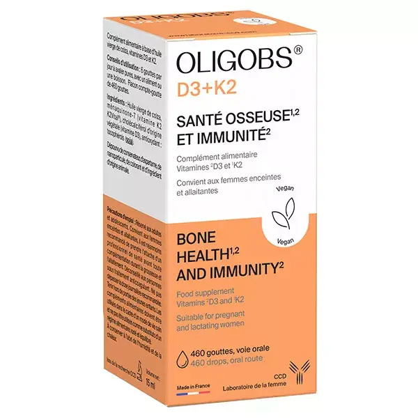 Oligobs Vitamines D3+K2 15ml