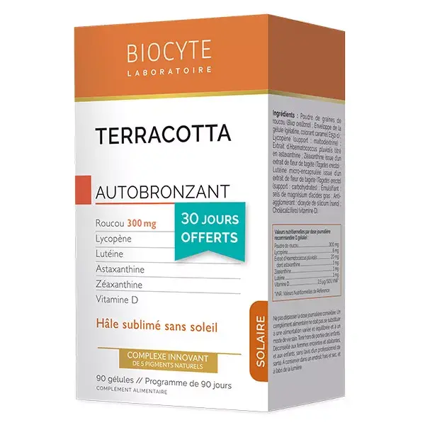 Biocyte Terracotta Cocktail Autobronceador 90 comprimidos