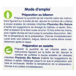 Physiolac Bio Céréales Instantané 4 mois+ 200g