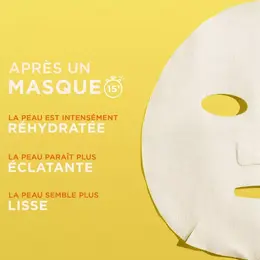 Garnier SkinActive Masque Tissu Super Hydratant & Booster d'Éclat Vitamine C 28g