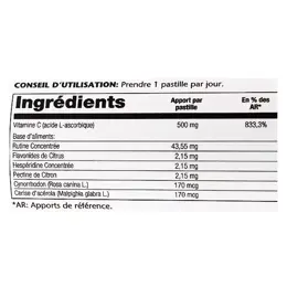 Solaray Vitamine C 500mg 30 pastilles à croquer