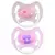 MAM Sucette Anneau Silicone 0-6m Lot de 2 Chat et Coeur Rose