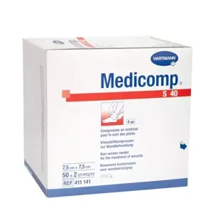 Medicomp Garze Non-Tissuto 7,5cm x 7,5cm 50 bustine