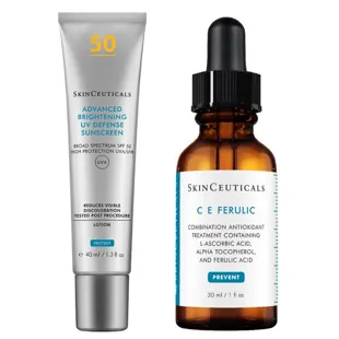 SkinCeuticals Advanced Bright UV Defense SPF50 40 ml + S&eacute;rum f&eacute;rulique CE 30 ml