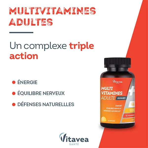 Multivit' Gummies Énergie - Gommes Multivitaminées Pour Adultes & Enfants Dès 4 Ans - 60 Unités