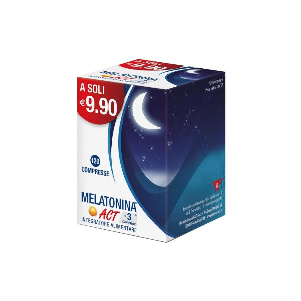 Melatonina Act +3 Complex Integratore per il Sonno 120 Compresse