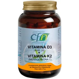Cfn Vitamin D3+K2 60 Vegetable Capsules