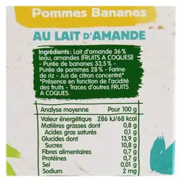 Blédina Gourdes Douceurs Fruitées 100% Végétal Multi Variétés Lot de 4 x 90g