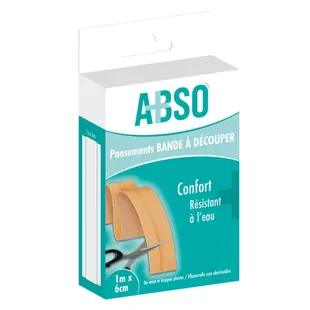 Striscia da taglio per medicazioni ABSO Green Brand 1 m x 6 cm