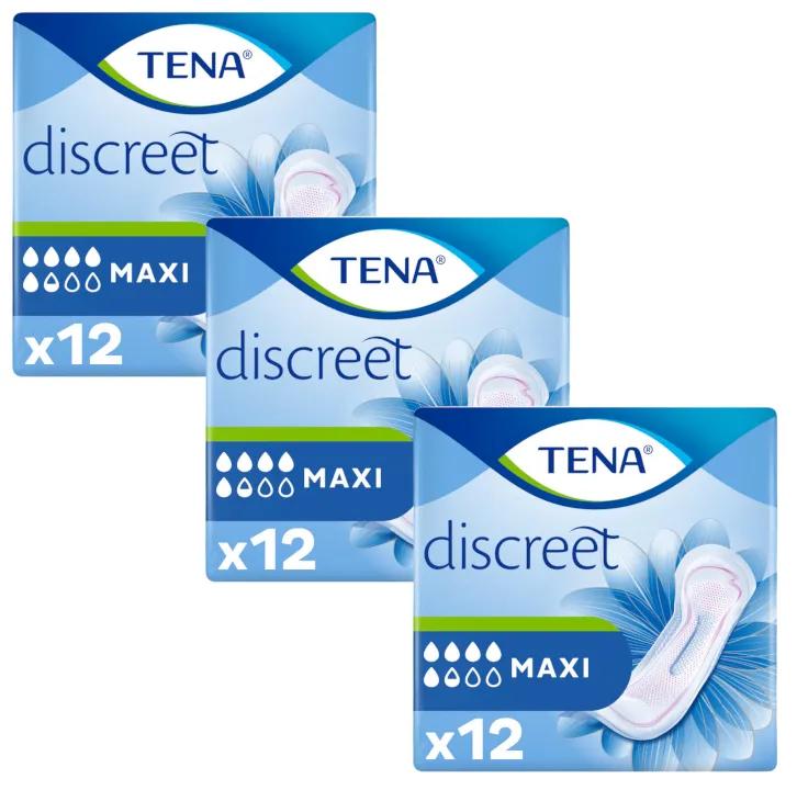 TENA Discreet Maxi Woman 3x12 stuks