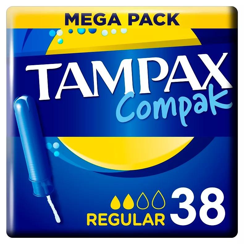 Tampax Compak Tampons Réguliers 38 unités