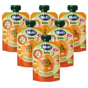 Hero Solo Sweet Potato, Apple and Banana Bags 6x100 gr