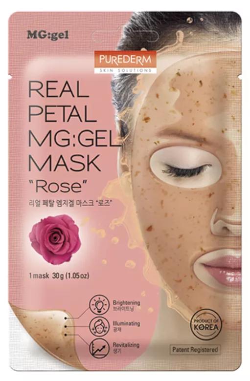 Purederm Real Petal MG Máscara Gel Rosa 1ud