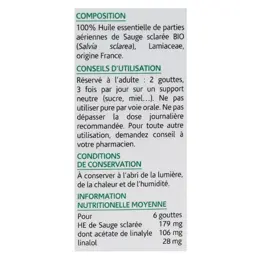 Arko Essentiel Huile Essentielle Bio Sauge Sclarée N°30 5ml