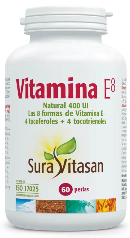 Sura Vitasan Vitamine E8 Naturelle 60 Perles